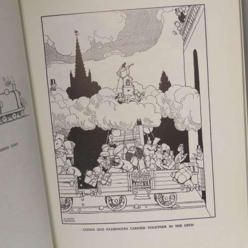 Railway Ribaldry cartoon book - Heath Robinson 1979