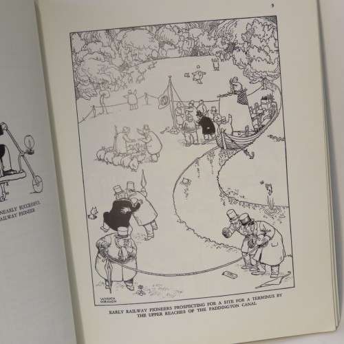 Railway Ribaldry cartoon book - Heath Robinson 1979