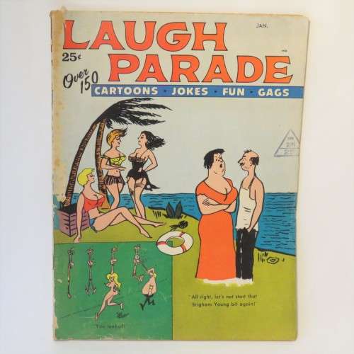 Laugh Parade Jan 1966 Cartoon and joke book with girls - Some paper problems