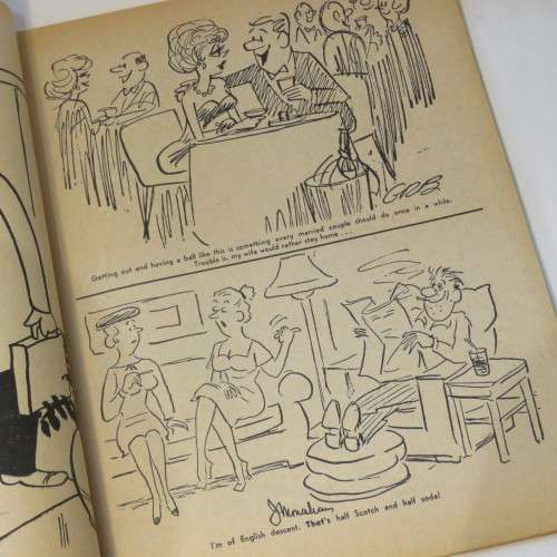 Laugh Parade Jan 1966 Cartoon and joke book with girls - Some paper problems