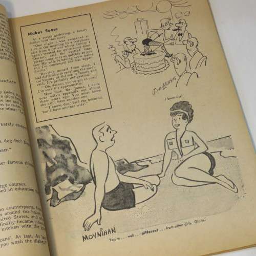Laugh Parade Jan 1966 Cartoon and joke book with girls - Some paper problems