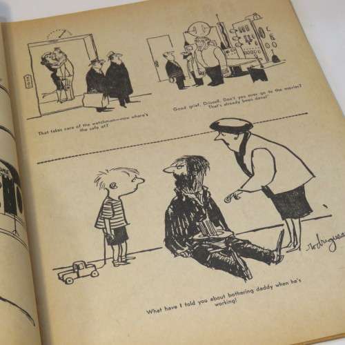 Laugh Parade Jan 1966 Cartoon and joke book with girls - Some paper problems