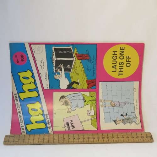 Ha Ha Cartoon and joke book no 12 - Good condition - Minor faults