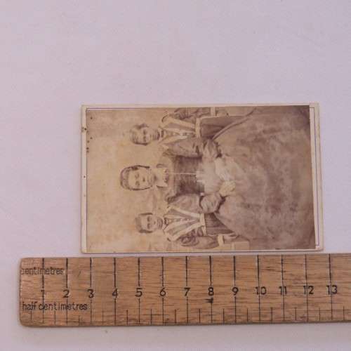 Photo on board of woman with twins - Paarl area late 1800`s