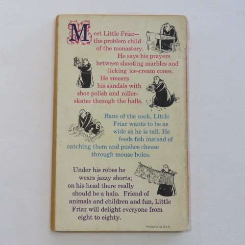 Vintage cartoon softcover - The little Friar by Hal Sherman 1961