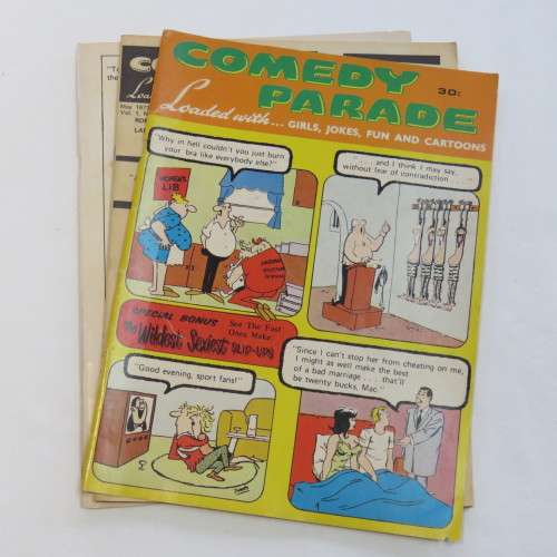 Comedy Parade Cartoon and Joke book - Loose outer cover - May 1972