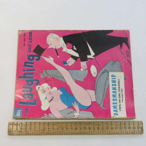For Laughing out loud Jan-Mar 1960 Cartoon and joke book - Well used but intact