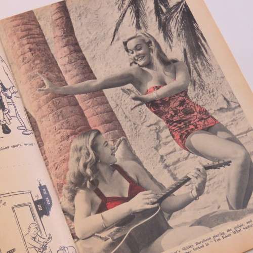 Laughs - a New weekend mail book 1950`s or 1960`s - Cartoons, jokes and girls - Good condition