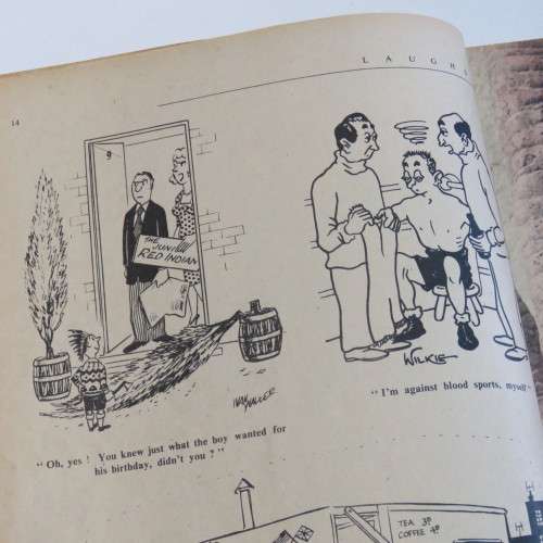 Laughs - a New weekend mail book 1950`s or 1960`s - Cartoons, jokes and girls - Good condition