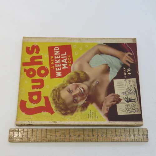 Laughs - a New weekend mail book 1950`s or 1960`s - Cartoons, jokes and girls - Good condition