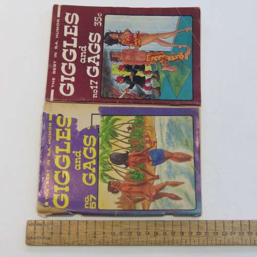 Giggles and Gags no 17 and no 57(well used) free