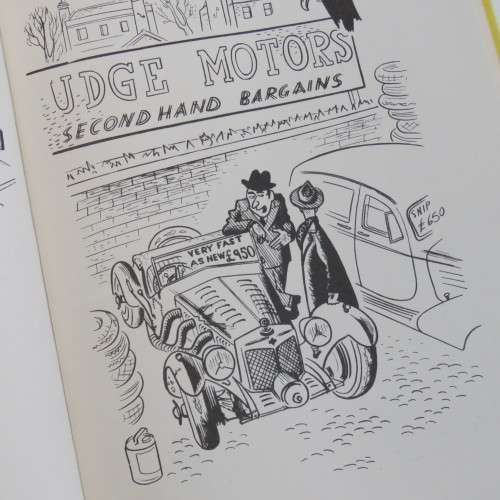 Round the Bend with Brockbank car cartoons 1959 issue with dust cover