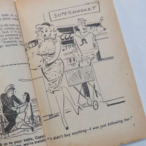 Vintage Cartoon book - Laugh at sea