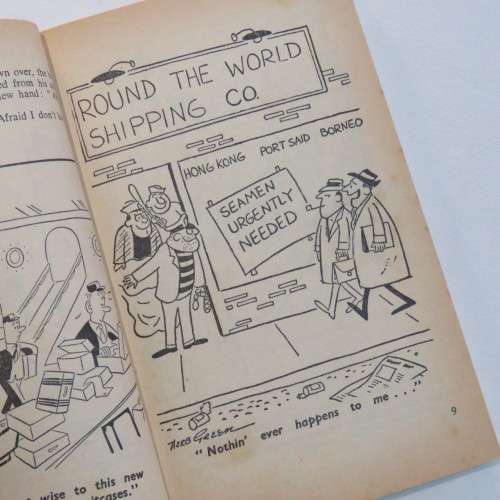 Vintage Cartoon book - Laugh at sea