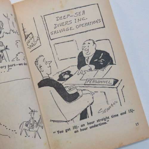 Vintage Cartoon book - Laugh at sea