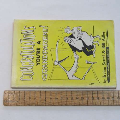 Vintage cartoon book congratulations you`re a Grandparent - 1959 issue