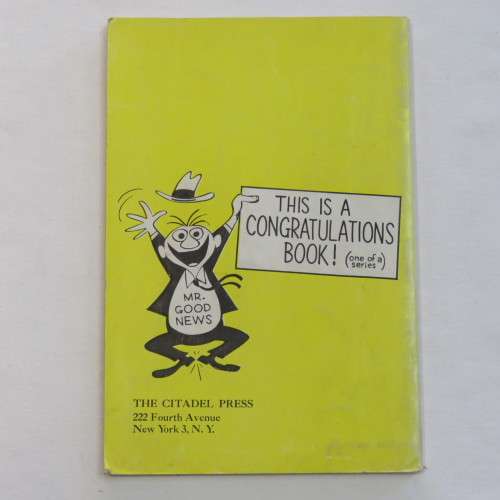 Vintage cartoon book congratulations you`re a Grandparent - 1959 issue