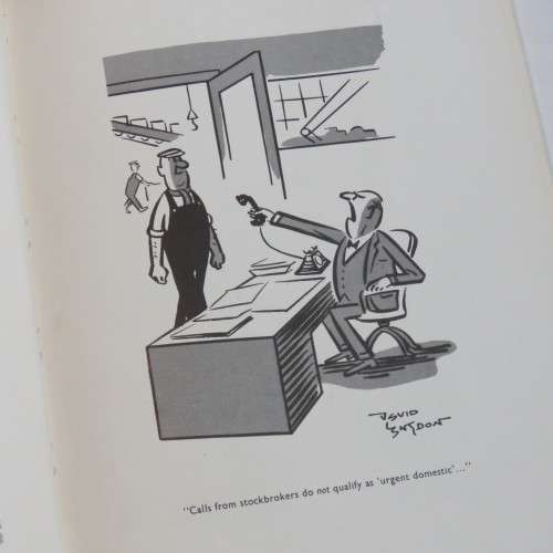 Vintage cartoon book - Hardcover - I`m only joking by David Langdon 1960 first issue