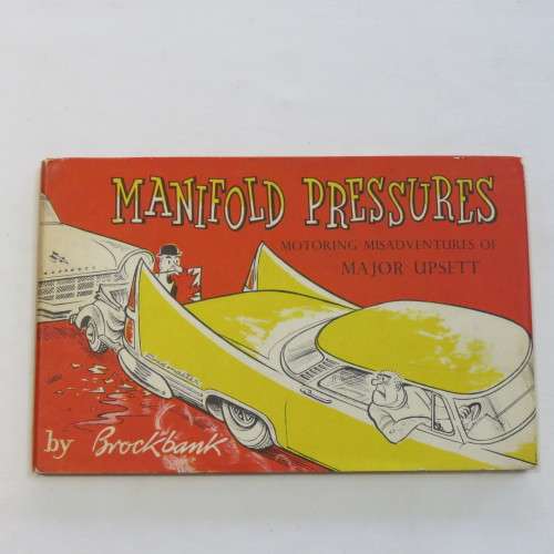 Vintage cartoon book Manifold motoring misadventures of major upsett by Brockbank