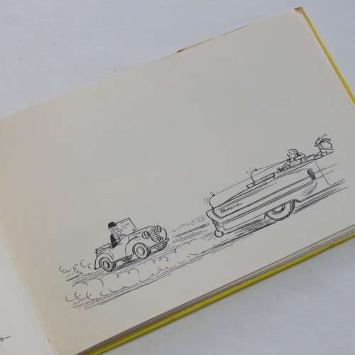 Vintage cartoon book Manifold motoring misadventures of major upsett by Brockbank