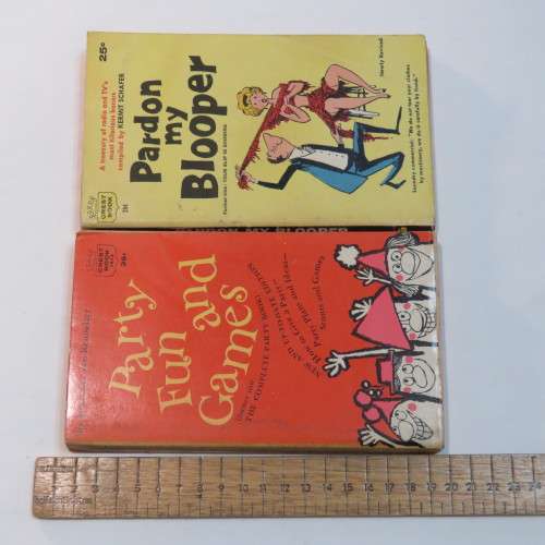Lot of 3 vintage joke books loose covers etc