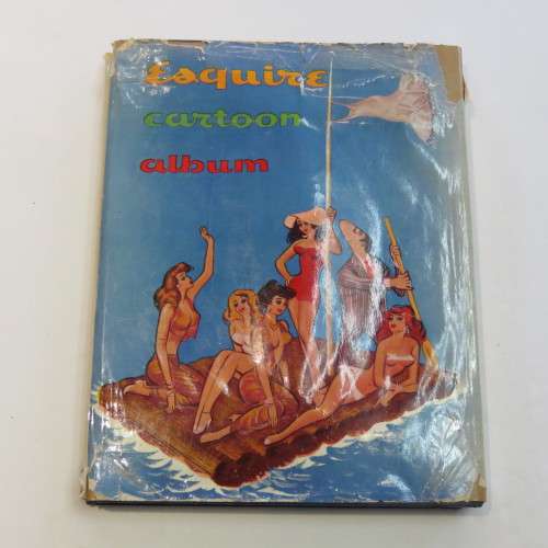 Esquire cartoon album 1958 hardcover - Dust cover damaged