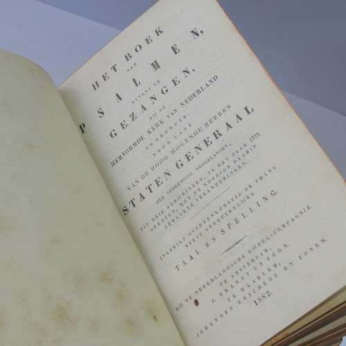 Set of 1884 Psalmen and Gezangen in original stand - Excellent condition