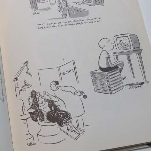 Ed Fisher`s first Folio of cartoons hardcover 1959 New Yorker magazine