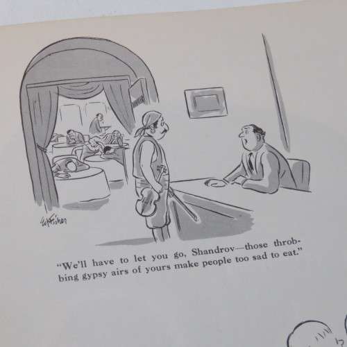 Ed Fisher`s first Folio of cartoons hardcover 1959 New Yorker magazine