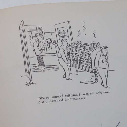 Ed Fisher`s first Folio of cartoons hardcover 1959 New Yorker magazine