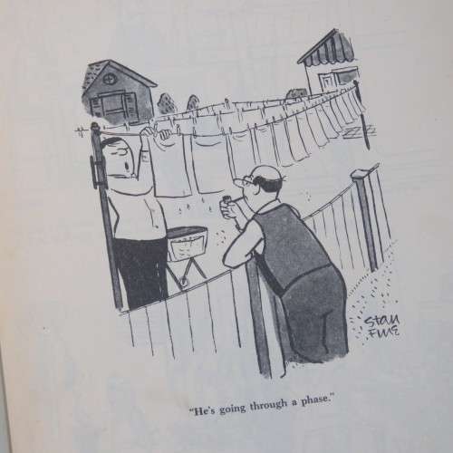 Vintage cartoon book Honey I`m Home! from the Saturday Evening Post 1955 First issue