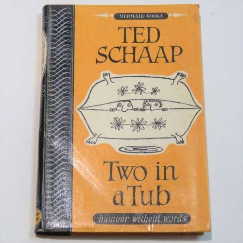 Vintage cartoon book Two in a tub by Ted Schaap 1956 issue