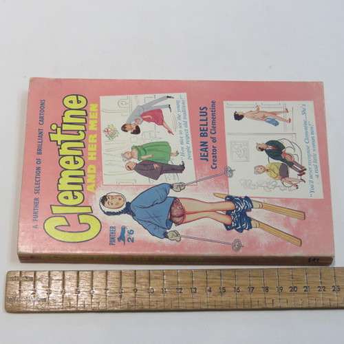 Clementine and her men softcover cartoon book - By Jean Bellus - 1958 issue