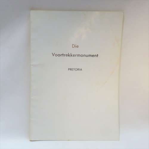Original 1976 guide to the Voortrekkermonument