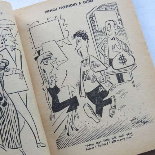 Vintage cartoon book French cartoons and cuties - March 1959