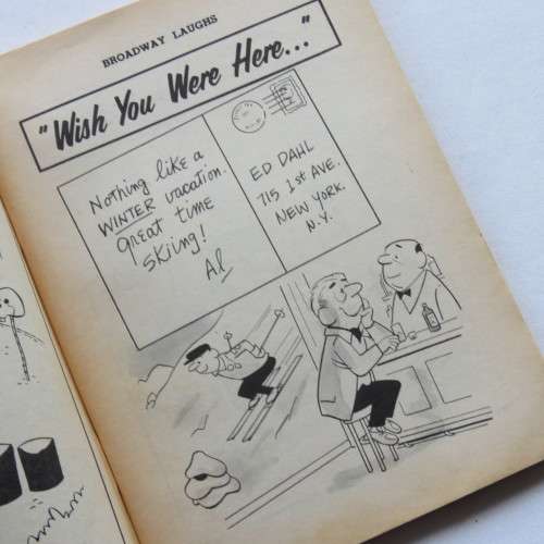 Vintage cartoon book Broadway Laughs - February 1967