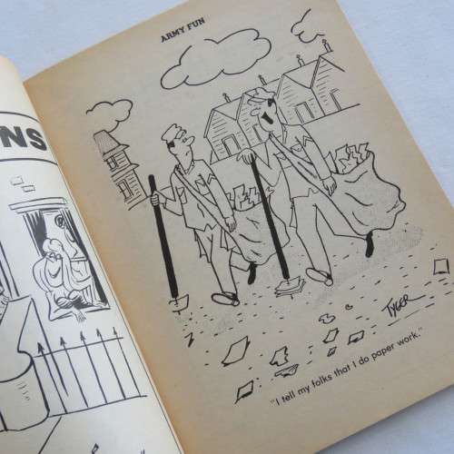 Vintage cartoon book Army Fun - February 1967