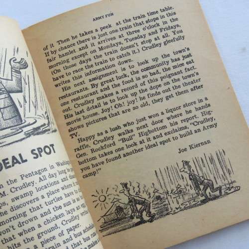 Vintage cartoon book Army Fun March April 1960