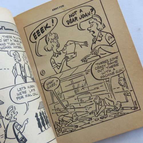 Vintage cartoon book Army Fun March April 1960