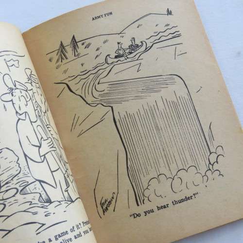 Vintage cartoon book Army Fun March April 1960