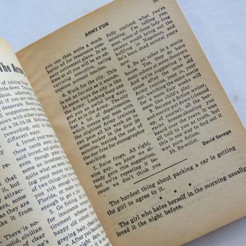 Vintage cartoon book Army Fun - August 1962