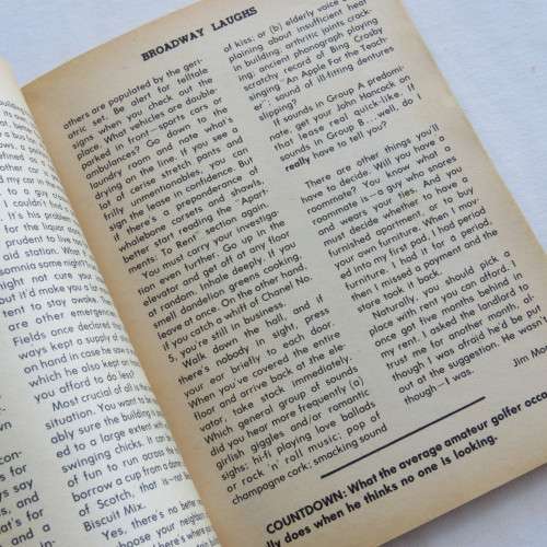Vintage cartoon book Broadway Laughs - December 1968