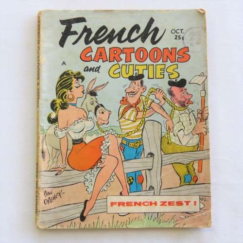 Vintage cartoon book French Cartoons and Cuties Oct 1960