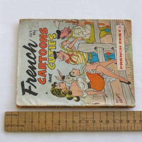 Vintage cartoon book French Cartoons and Cuties Oct 1960