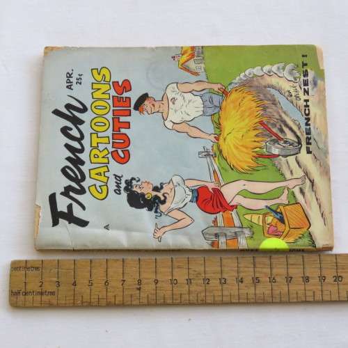Vintage cartoon book French cartoons and cuties April 1957