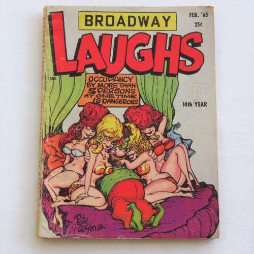 Vintage cartoon book Broadway Laughs February 1965
