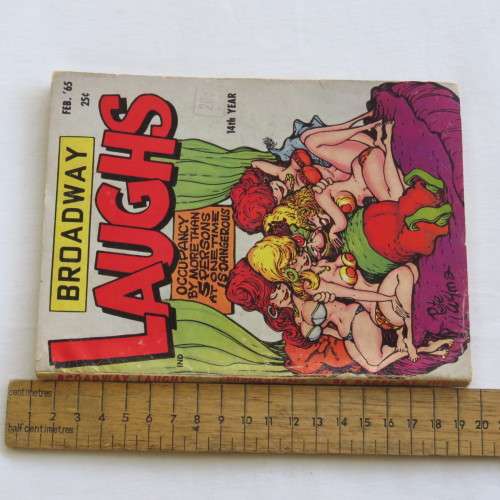 Vintage cartoon book Broadway Laughs February 1965