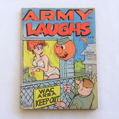 Vintage cartoon book - Army Laughs - January 1962