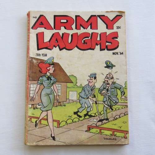 Vintage cartoon book - Army Laughs - November 1964