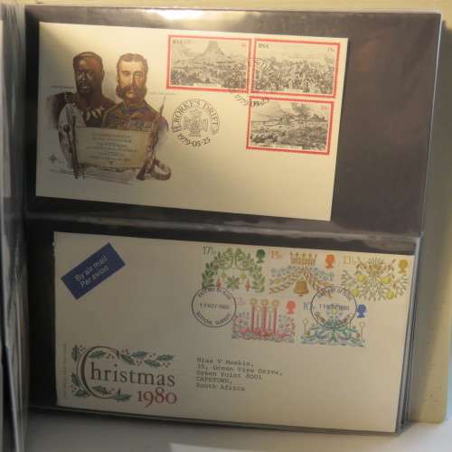 First Day Cover album with more than 50 covers - Some signed